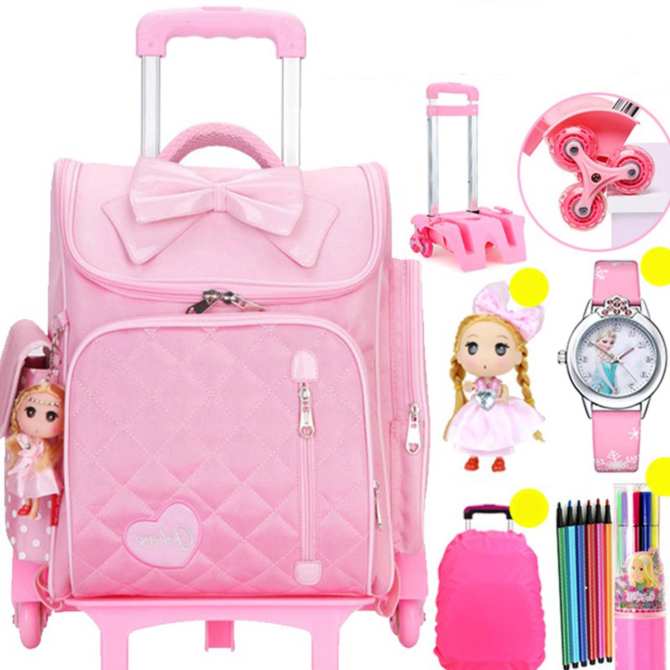 Địa chỉ mua balo kéo cho bé đi học ĐẸP tiện lợi chính hãng