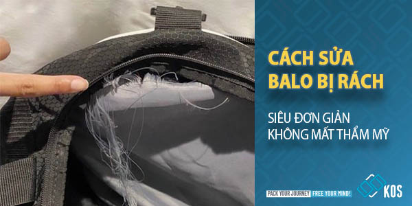 Cách sửa balo bị rách SIÊU ĐƠN GIẢN không mất thẩm mỹ