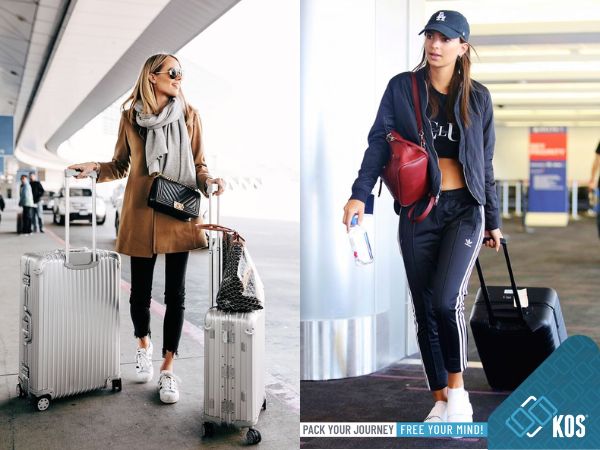 Kéo vali và bước đi thật tự nhiên Kéo vali và bước đi thật tự nhiên