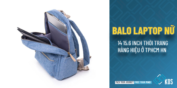 Balo laptop nữ 14 15.6 inch thời trang hàng hiệu ở TPHCM HN