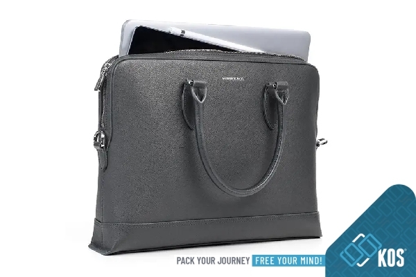Túi xách cho nam Maverick Briefcase - Grey đơn giản sang trọng