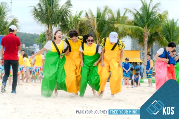 Chuẩn bị một số trò chơi trên biển